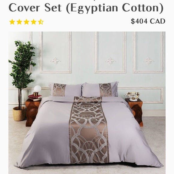 Chain of luxury duvet cover set ( Egyptian cotton) king size - Picture 5 of 5
